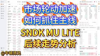 市场轮动加速,如何抓住主线?SNDK、MU、LITE后续走势分析。