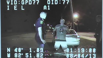 Man dances during sobriety test