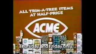 Acme Commercial, Christmas Trim Sale, 1984