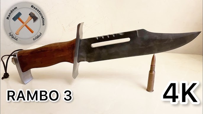 REPLICA CUCHILLO RAMBO III CUCHILLO DE SUPERVIVENCIA EN ESPAÑOL  DonGregorioYJack HD 1080p 