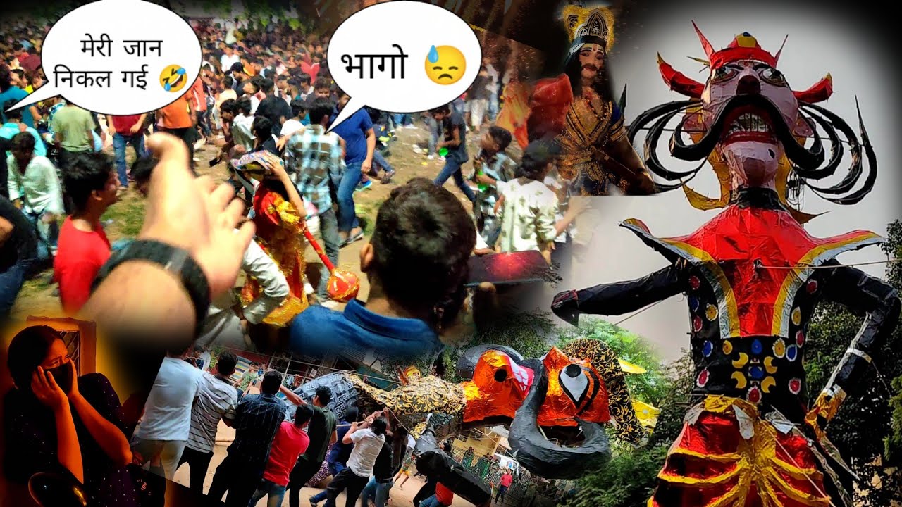 ravan Dahan video 2022 burning ravan dussehra 2022 16 year old kid's ...