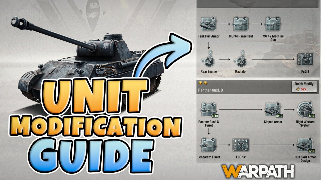 Warpath Ultimate Unit Modification Guide (February 2024) YouTube
