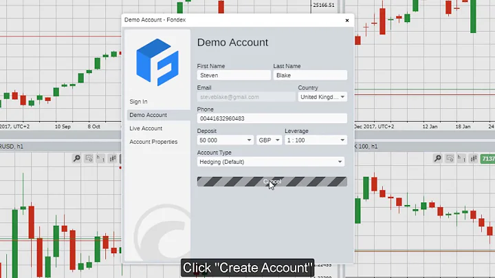 Fondex cTrader | How to open a Demo Account