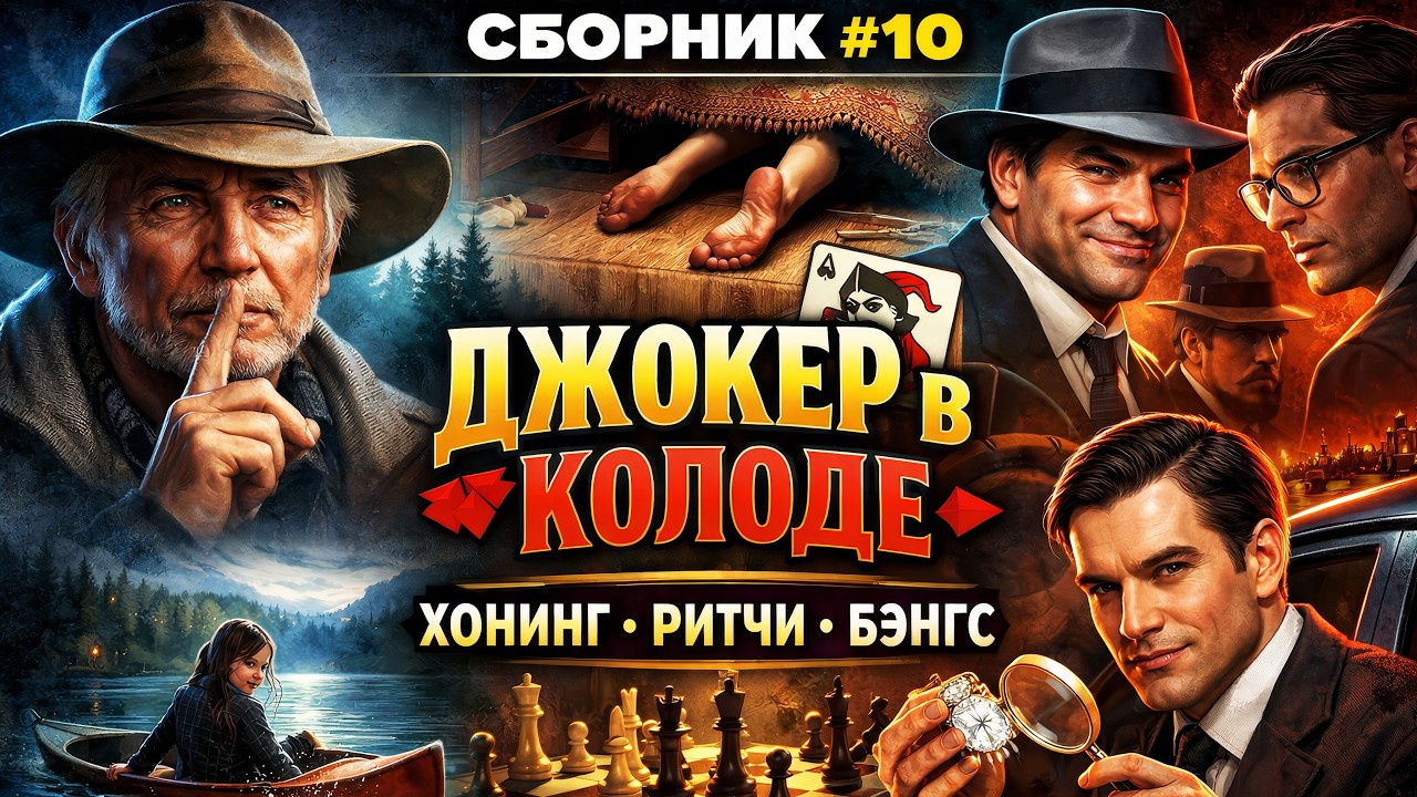 ДЖОКЕР В КОЛОДЕ | Детективный сборник #10 | Аудиокнига (Рассказы) | Звуки Книги