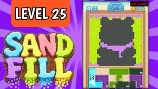 Sand Fill ; Block Puzzle level 25 walkthrough for solution