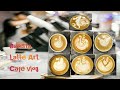 How to Make Latte Art:(Seahorse) Swan🦢, Basic Latte Art (Cafe Vlog)