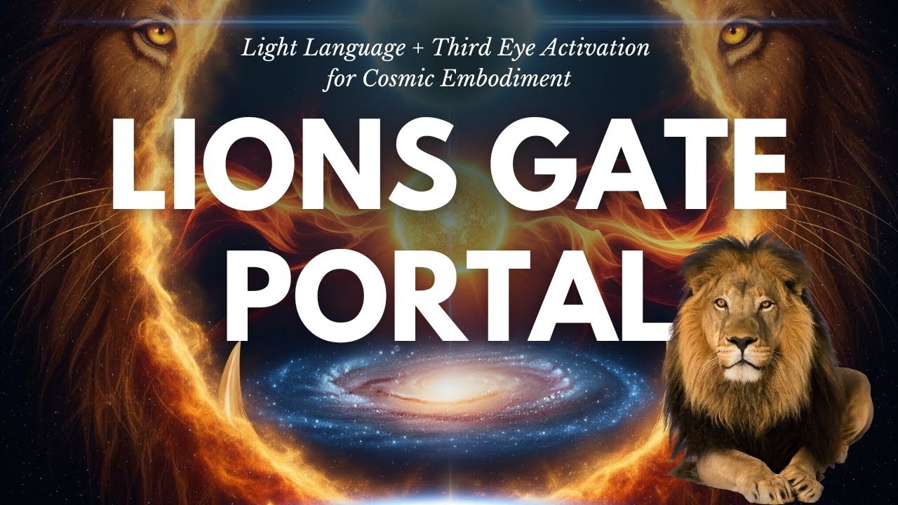 Lion’s Gate Portal Meditation 🦁 | Light Language + Third Eye Activation for Cosmic Embodiment