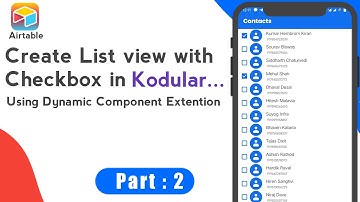 ListView With Checkbox  for Kodular | Listview item Slect  |  Slect All Listview item Part : 2