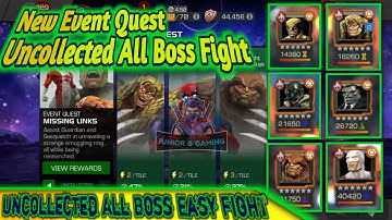New Event Quest Uncollected All Boss Fight (Uncollected All Boss Easy Fight) MCOC : Junior G Gamiing