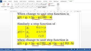 Inverse  Laplace Transform of unit step function