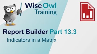 SSRS Report Builder Part 13.3 - Indicators in a Matrix