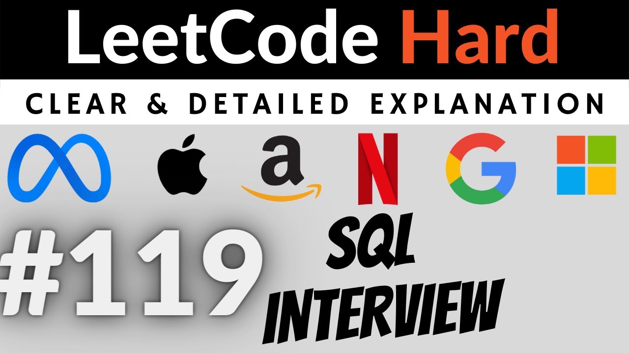 LeetCode Hard 615 «Средняя зарплата: отделы и компании» Объяснение SQL-вопроса для собеседования ...