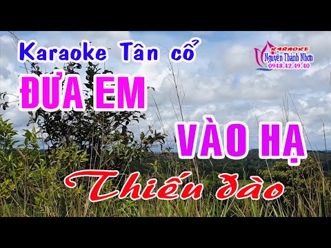 Karaoke Tân Cổ ĐƯA EM VÀO HẠ THIẾU ĐÀO Hát Cùng Dũng Trà 