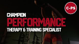 Become a Champion Performance Specialist