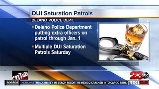 Delano police holding DUI patrols through January 1