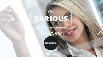 Various Joomla Template Video Demo