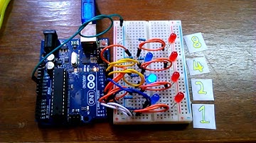 basic arduino binary clock
