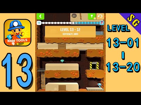Mine Rescue! - Gameplay Walkthrough (Level 13-1  13-20) | Snack Game