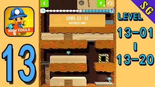 Mine Rescue! - Gameplay Walkthrough (Level 13-1 — 13-20) | Snack Game screenshot 5