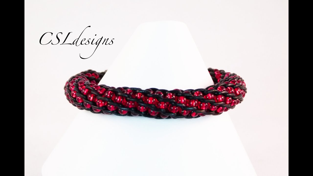 Inside beaded kumihimo braid