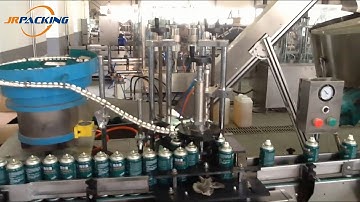 Full Automatic Bag on Valve Aerosol Filling Line with PLC Control 2800G