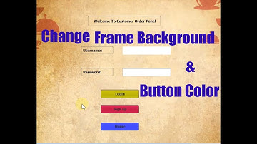 Change Frame Background & Button Color  | Java GUI | Urdu/Hindi | Tutorial 3