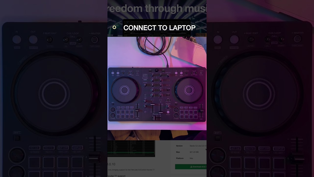 🔥🎧DDJ FLX-4 laptop connectivity🎧🔥