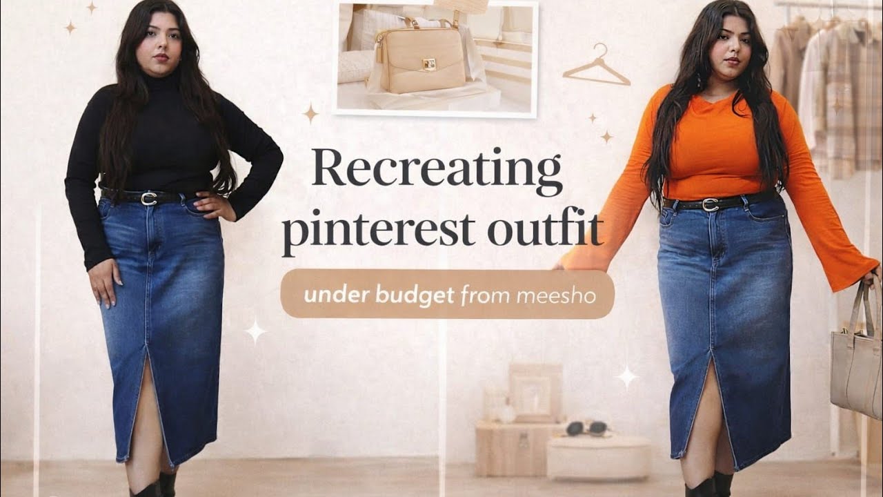 I Tried Recreating a Pinterest Outfit from Meesho… See This! 😳