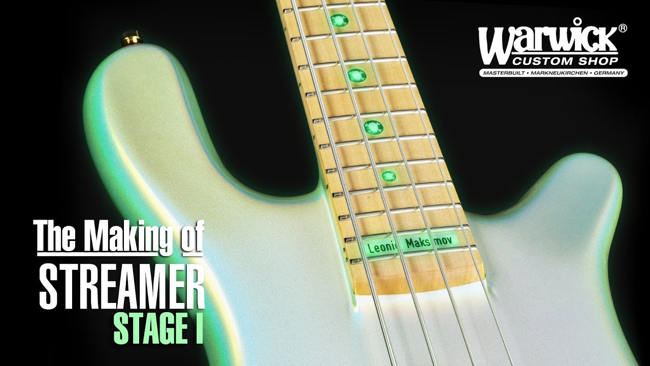 MAKING OF - GLOW IN THE DARK Warwick Streamer Stage I Bass - for Leonid Maksimov #17-3451