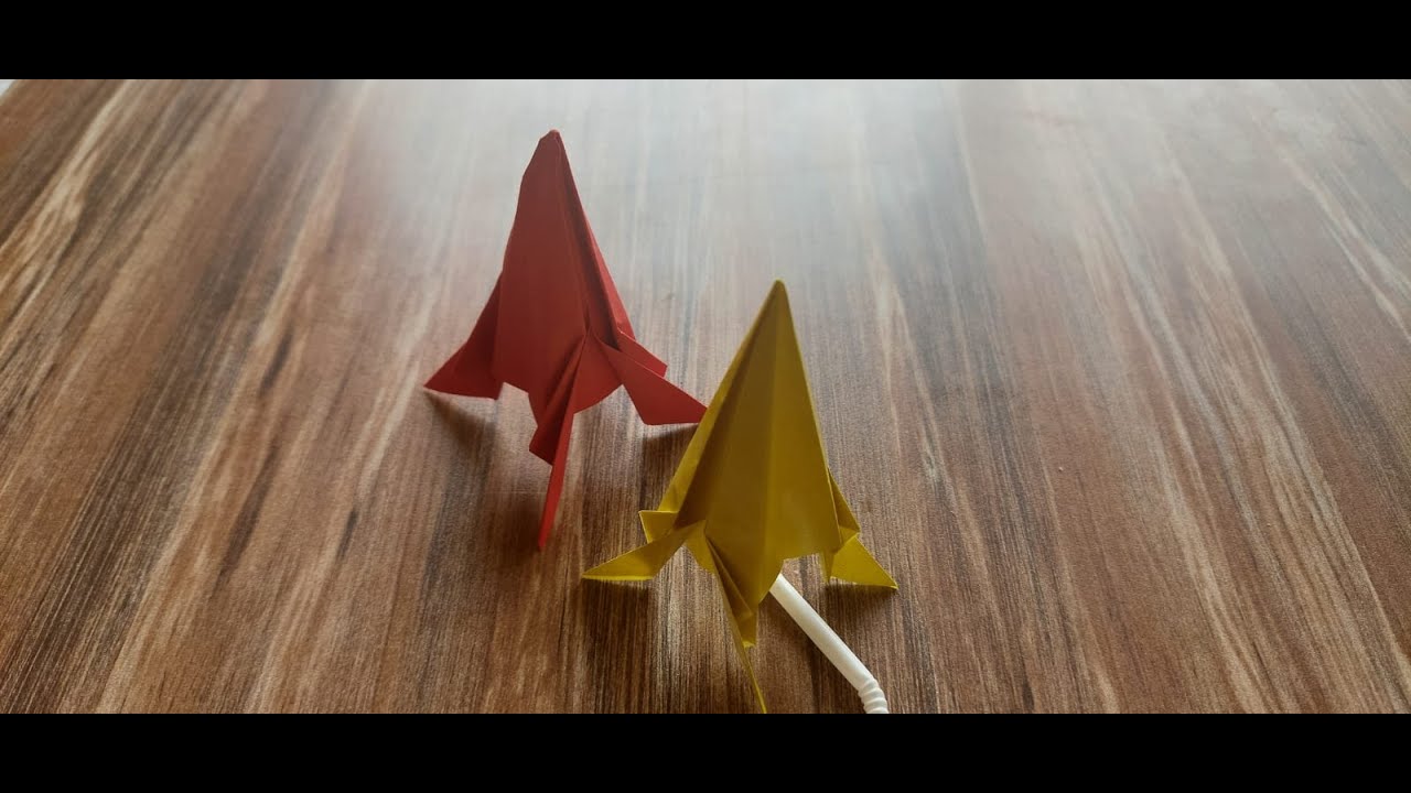 How to make a PAPER ROCKET that can FLY | Paper Rocket | How to make paper game for birthday party