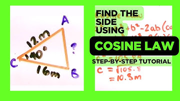 [in-depth tutorial] COSINE LAW to find a SIDE
