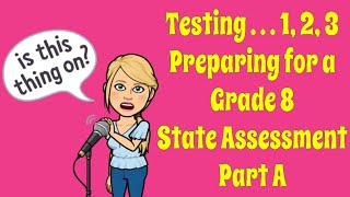 Grade 8 Common Core Math YEAR END REVIEW Part A