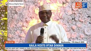 Speaker Amason Kingi's remarks in front of Raila Odinga during Muslims' Iftar Dinner!!