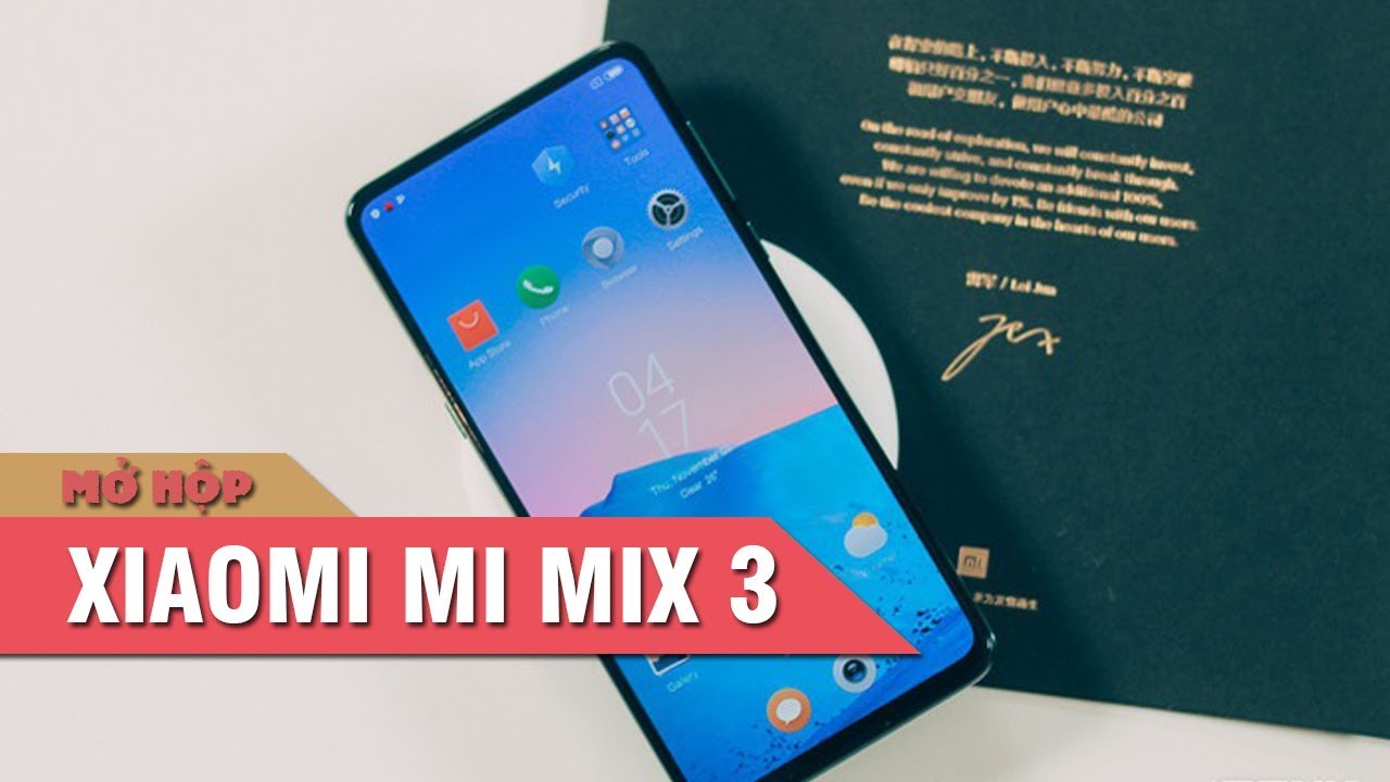 Đập hộp Xiaomi Mi Mix 3: Thiết kế màn hình trượt, tặng... - youtube