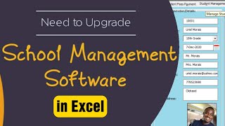 School Management System in Excel screenshot 5
