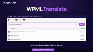 How to Translate Country Based Restrictions PRO with WPML for WooCommerce
