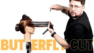 HOW TO cut your hair into a BUTTERFLY haircut TREND