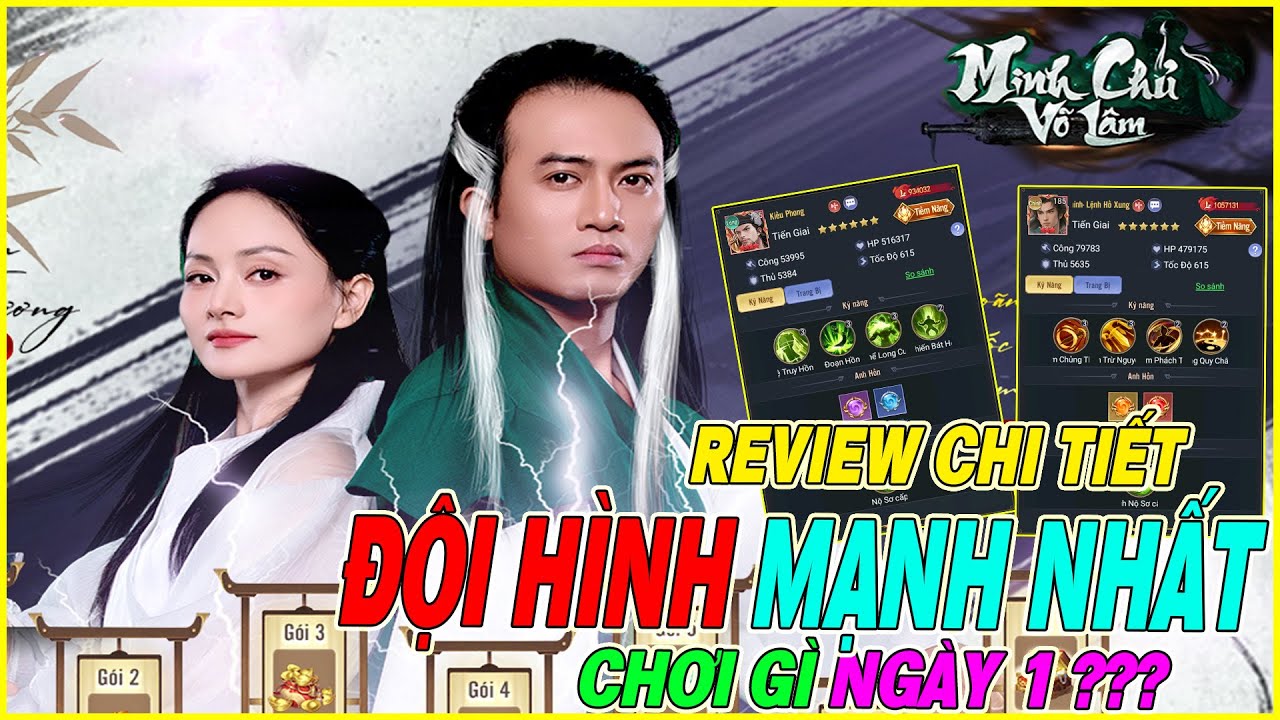review top 1 Minh Chủ Võ Lâm - Vplay ngày 1 chơi đội hình gì ?