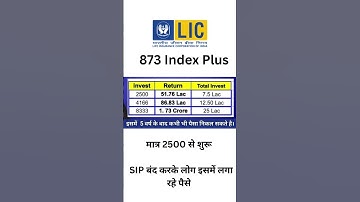 LIC Index Plus is combo of life insurance  and investment. www.insuringgurgaon.com #indexplus