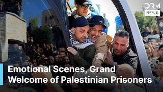 Emotional Scenes as Freed Palestinian Prisoners Return Home After Years in Israeli Jails | AC1G