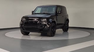 2024 Land Rover Defender_90 V8 TX Friendswood, Pearland, Houston, Pasadena, League City 2024 Black Land Rover Defender 90 V8 In Depth Walkaround 4k