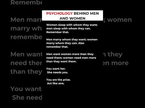 PSYCHOLOGY BEHIND MEN AND WOMEN #reality #shorts #shortfeed #motivation