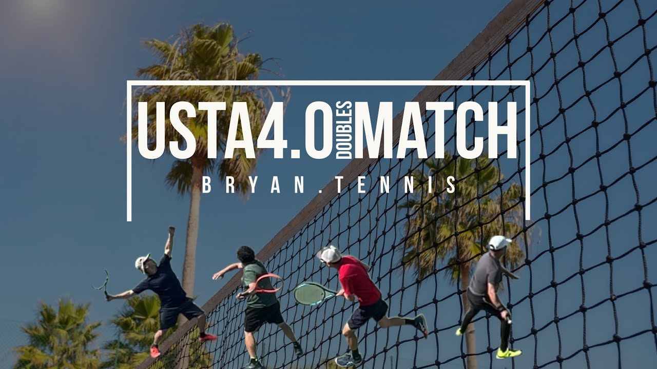 Full USTA 4.0 doubles tennis match | Beach Cities - YouTube