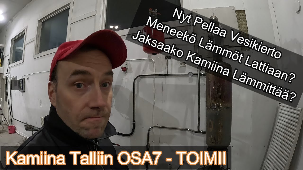 Puukamina & Vesikiertolämmitys Pajaan | OSA7 - SE TOIMII