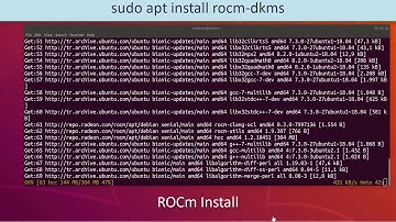 ROCm AMD Radeon driver Install Linux Ubuntu 18.xx  AMD Vega