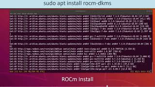 ROCm AMD Radeon driver Install Linux Ubuntu 18.xx  AMD Vega