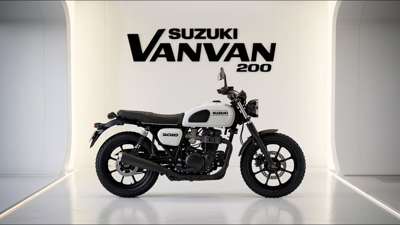 Finally! Suzuki VanVan 200 2026 Model Breaks Cover – Retro Done