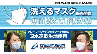クレーマージャパン製「洗えるマスク」