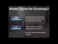 Higher Elevation Winter Storm Briefing