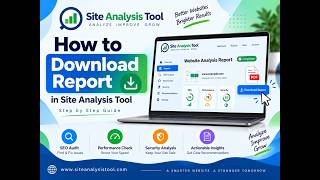 Siteanalysistool Download Report Video